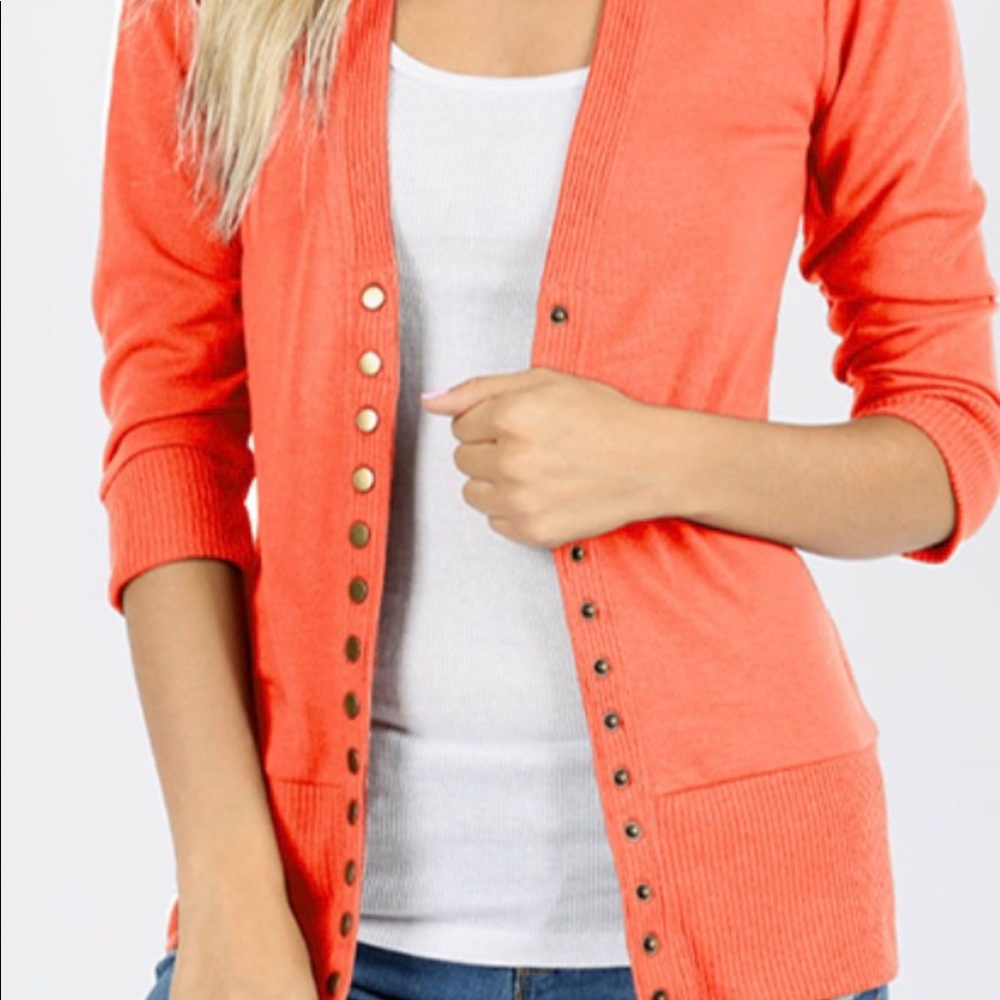 Snap front cardigan